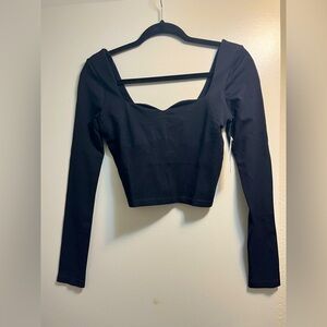 Victoria’s Secret pink black, long sleeve top size small brand new with tags